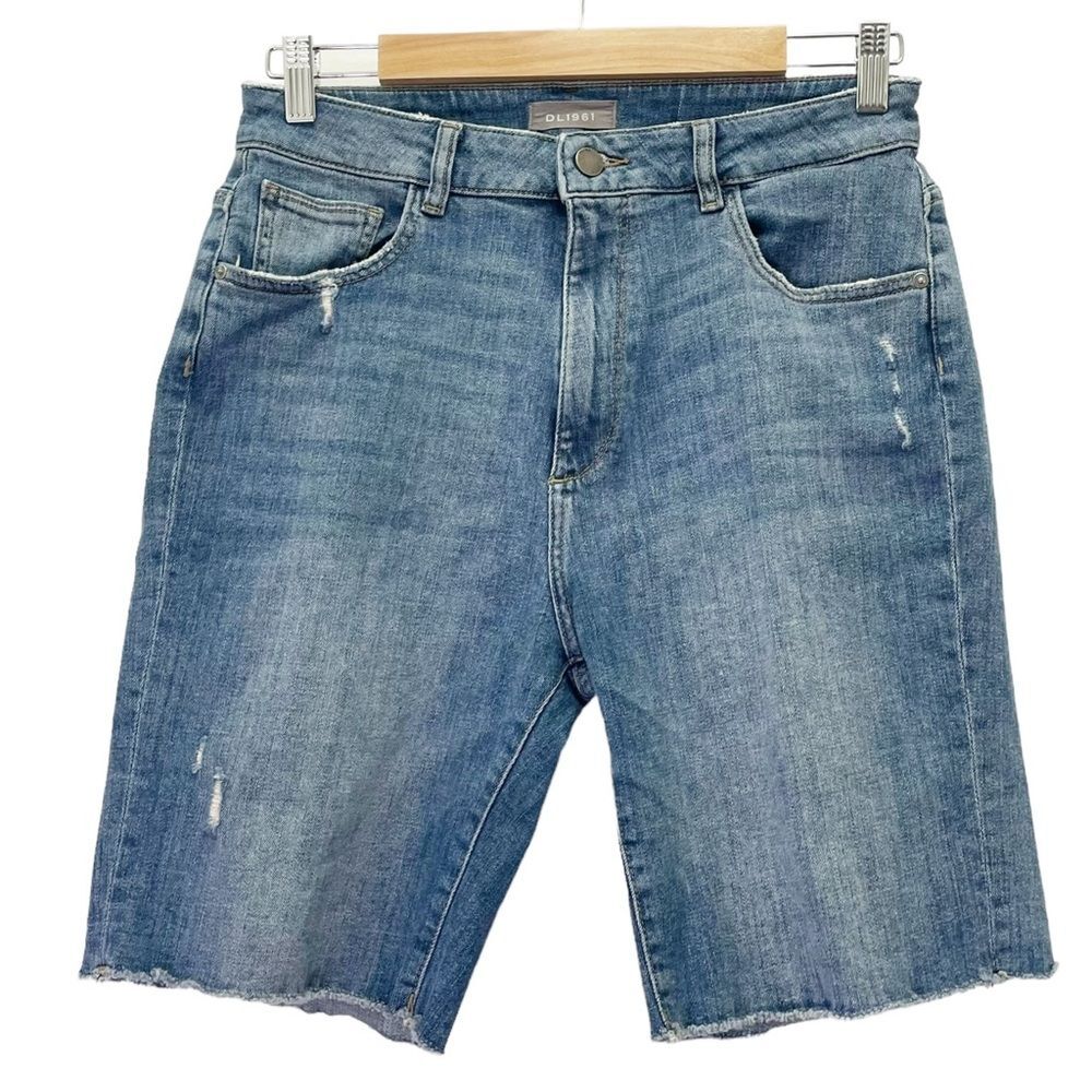 DL1961 Jerry Bermuda High Rise Vintage Straight Shorts in Hooper Wash Size 29